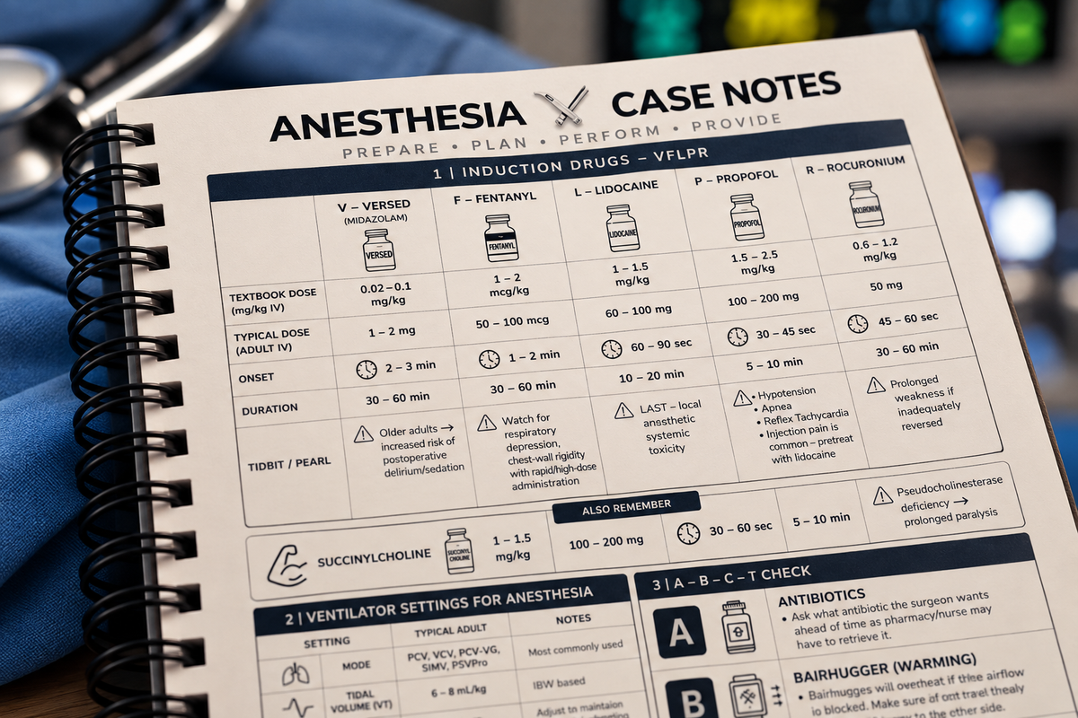 ANESTHESIA CASEBOOK - NAVY