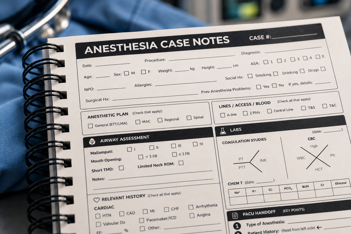 ANESTHESIA CASEBOOK - NAVY